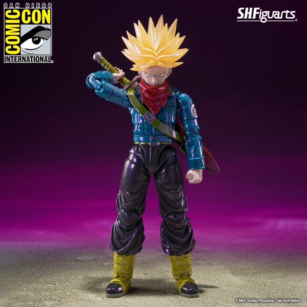 Trunks dragon ball action figure sh figuarts bandai 