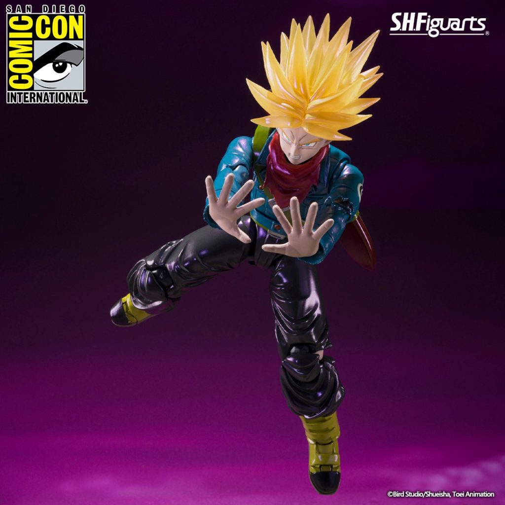 Trunks dragon ball action figure sh figuarts bandai 