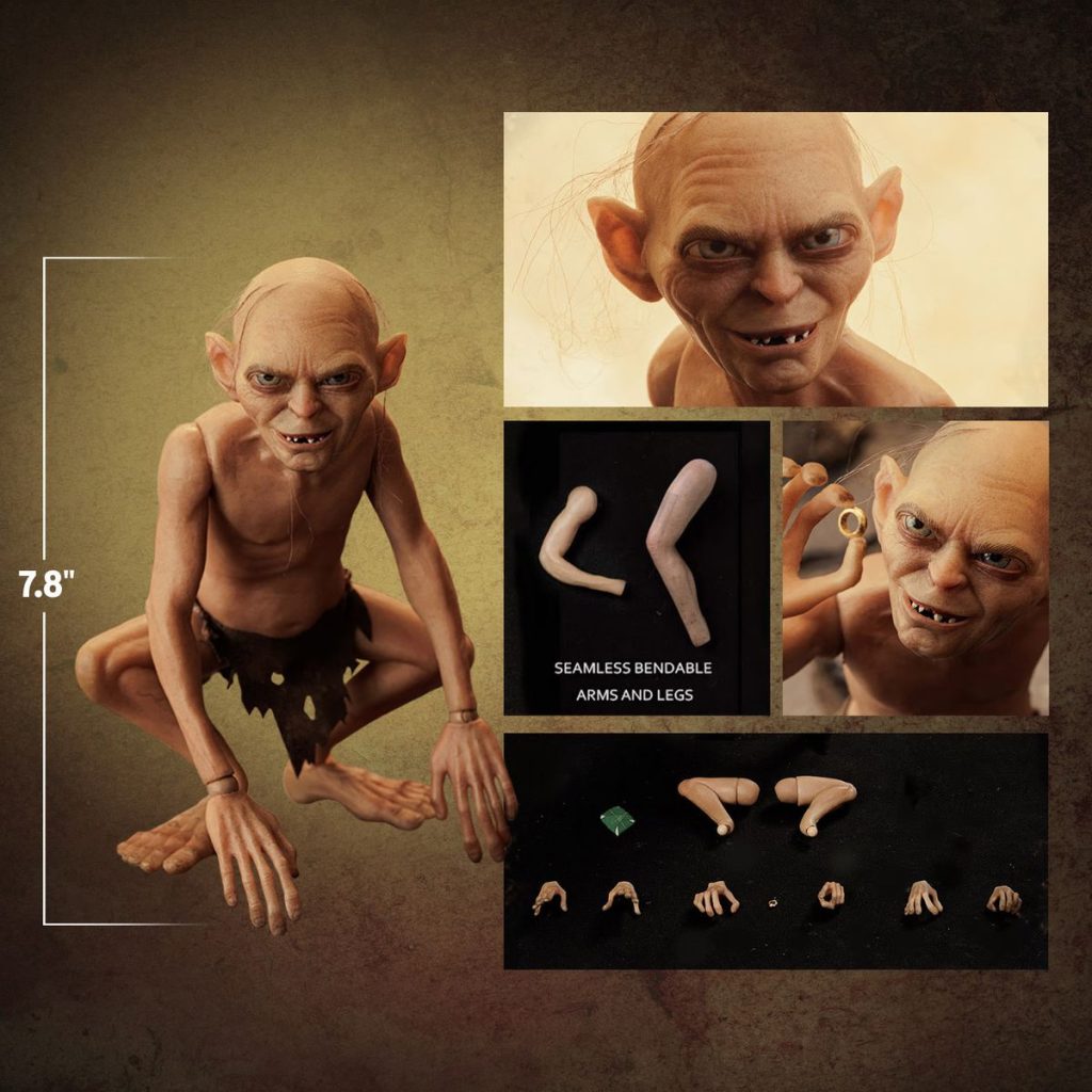 Gollum Smeagol figure  il signore degli anelli