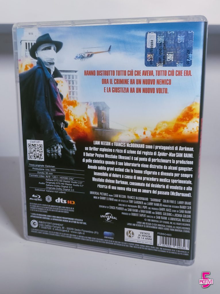 Darkman: trailer, cast, trama, Blu-Ray e curiosità del film