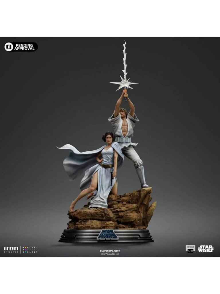 Star Wars: Luke e Leila  statua   collezione Iron Studios