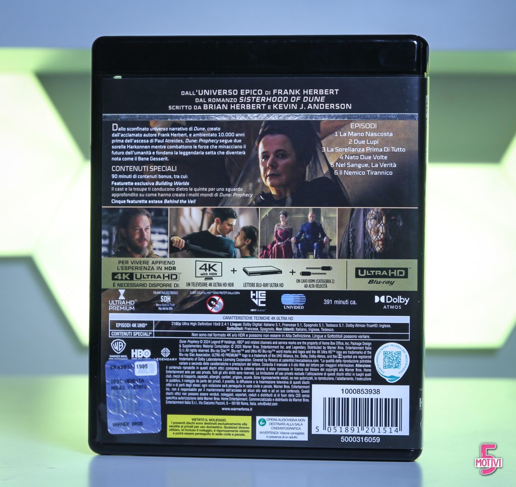 dune prophecy 4K UHD Blu-ray