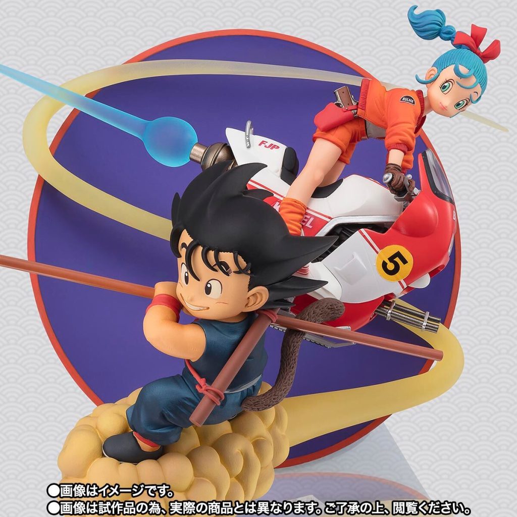 statua Bandai Goku e Bulma