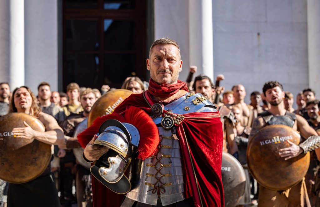Francesco Totti al Lucca Comics & Games 2024 per Il Gladiatore 2