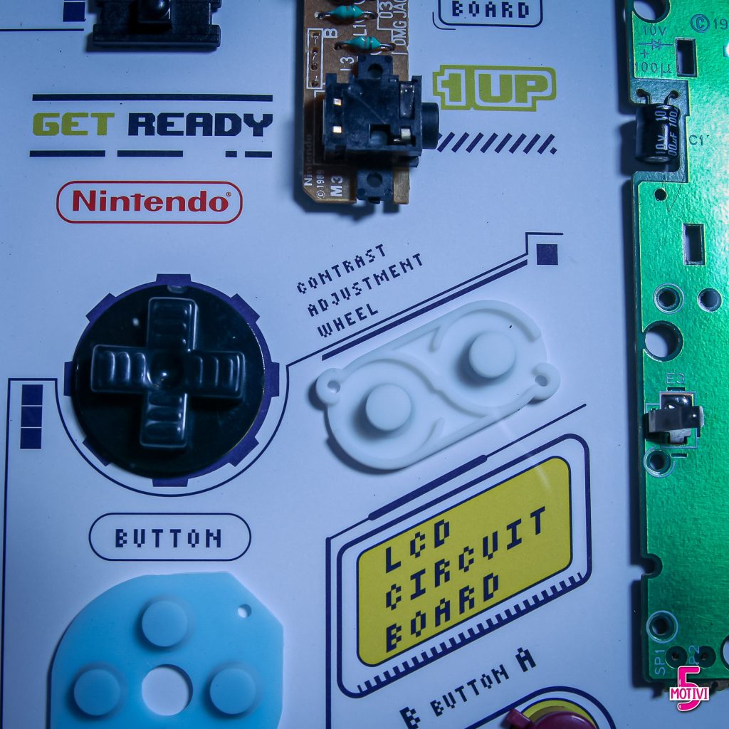 Nintendo Game Boy, il quadro da collezione con i componenti a vista di Grid Studios