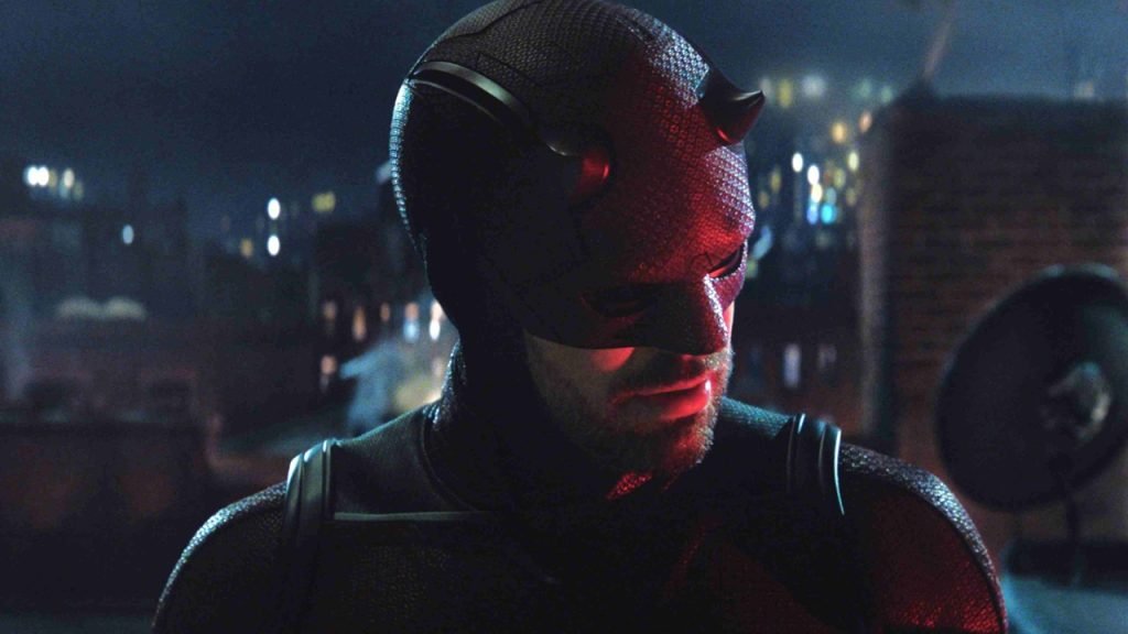 Poster serie Daredevil: Born Again con protagonista Charlie Cox