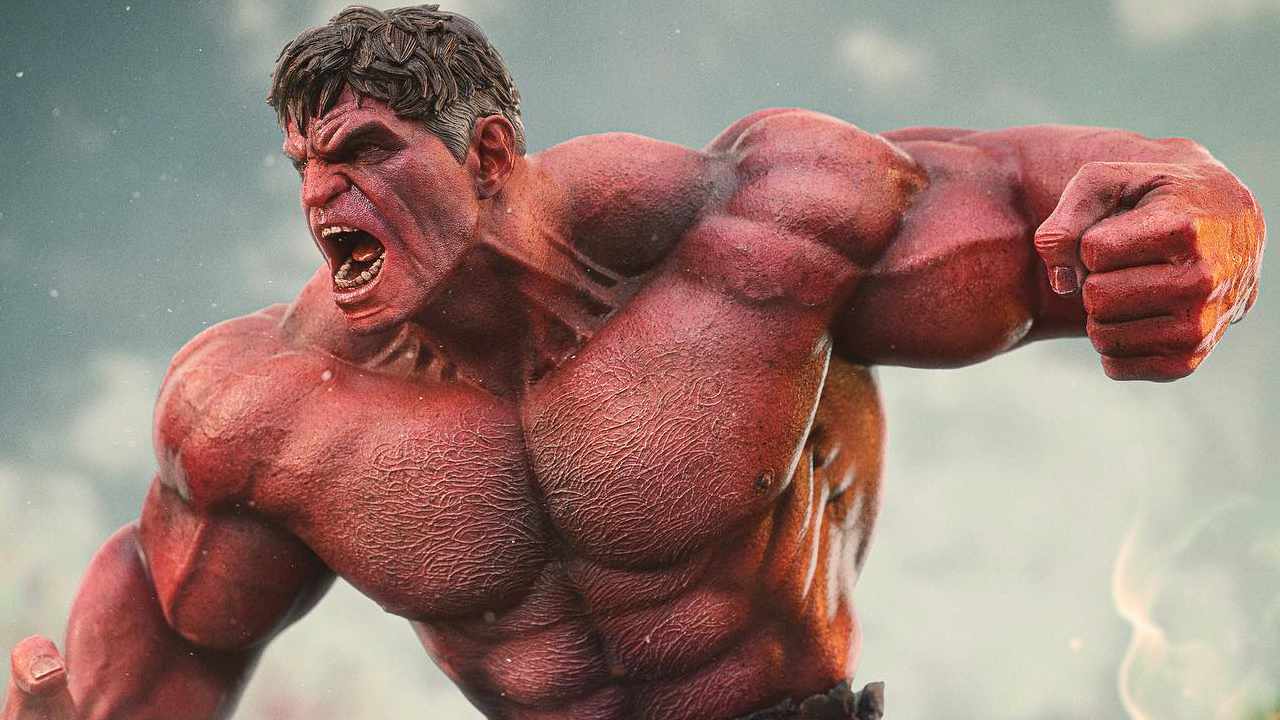 Captain America Brave New World Iron Studios Statua Red Hulk