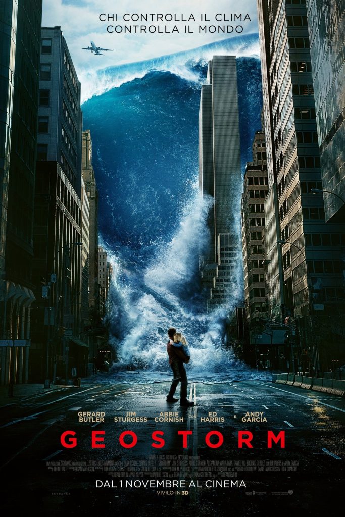 stasera in tv film oggi 5 marzo 2025 prima serata poster film Geostorm