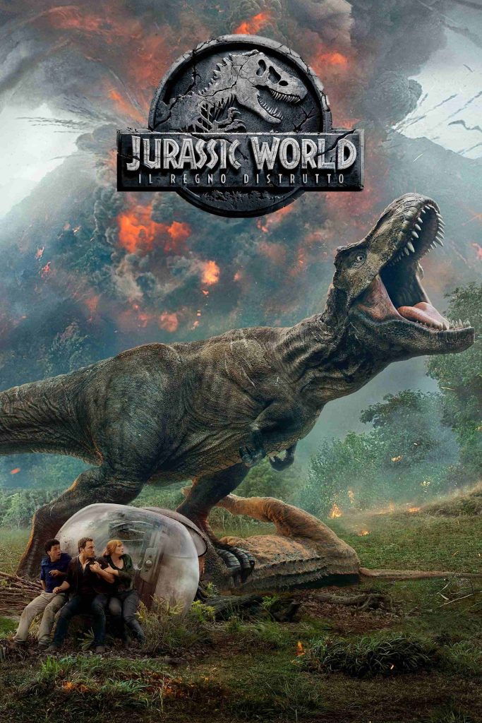 stasera in tv film oggi 20 marzo 2025 prima serata poster film Jurassic World - Il Regno Distrutto