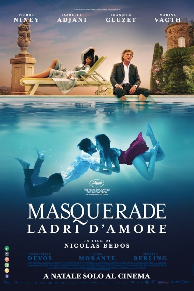 stasera in tv film oggi 20 marzo 2025 prima serata poster film Masquerade - Ladri d'Amore