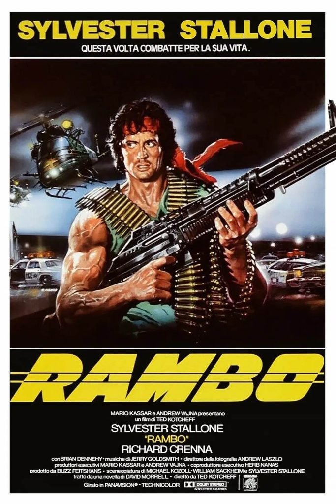stasera in tv film prima serata oggi 25 aprile 2025 poster film Rambo