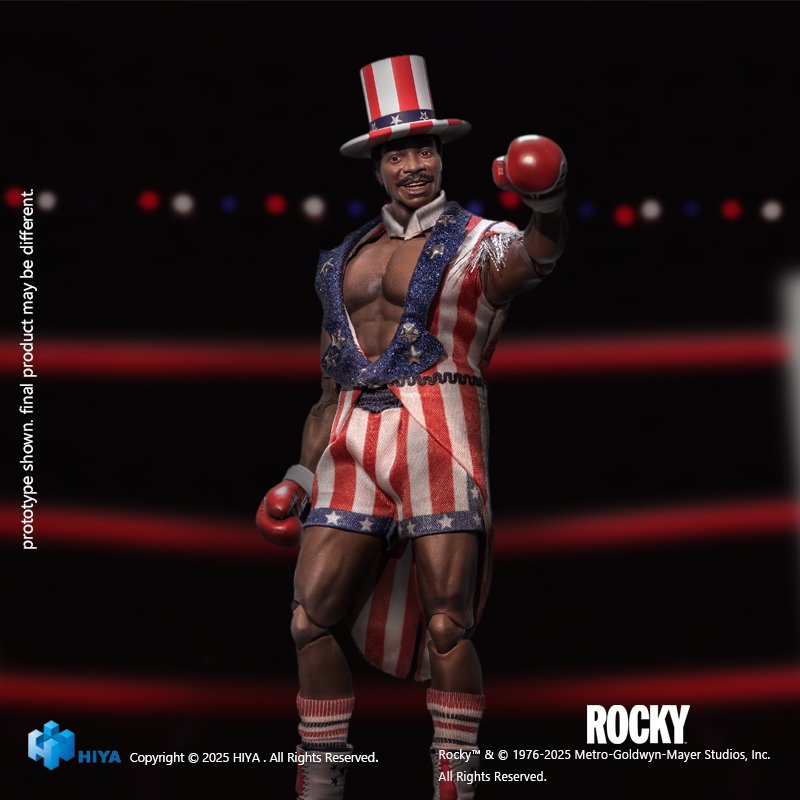 Rocky: Hiya Toys svela figure di Apollo Creed