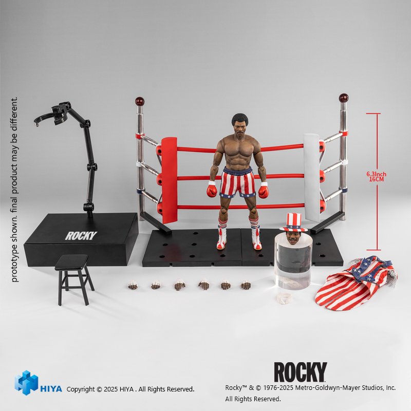 Rocky: Hiya Toys svela figure di Apollo Creed