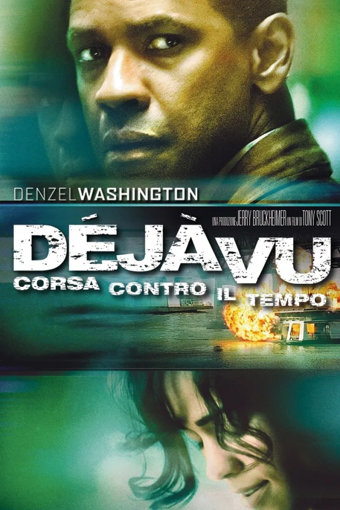 stasera in tv film prima serata oggi 15 maggio 2025 poster film Déjà Vu - Corsa Contro Il Tempo