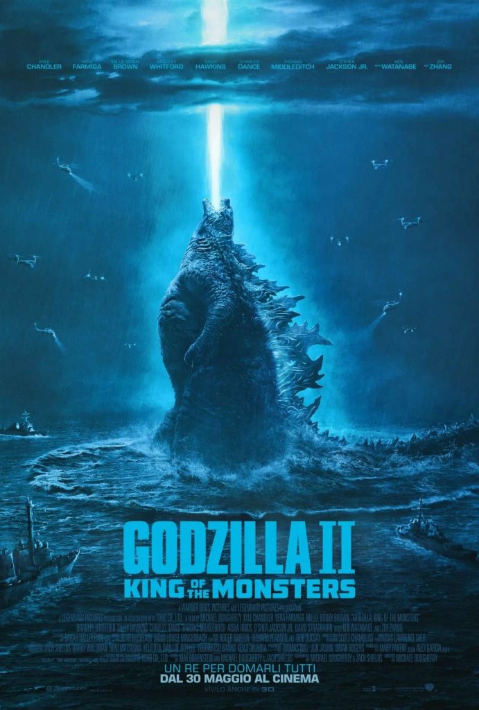 stasera in tv film prima serata oggi 23 maggio 2025 poster film Godzilla II - King Of The Monsters