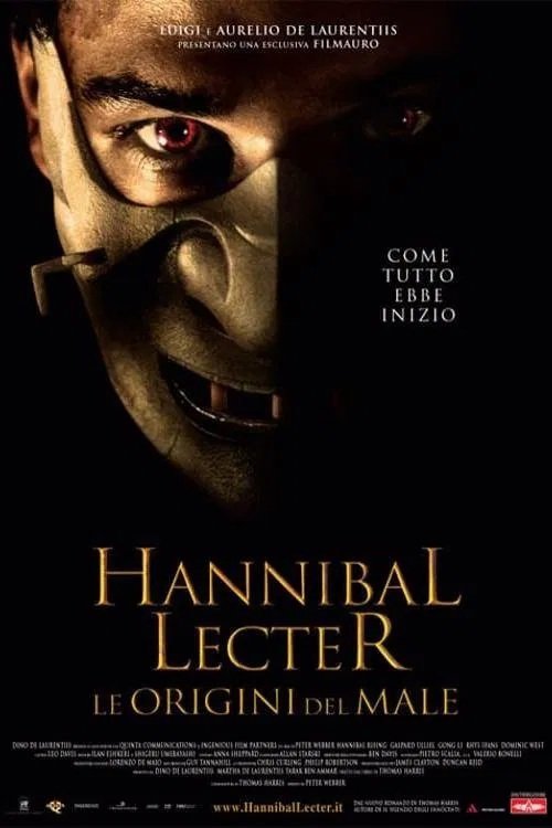 stasera in tv film prima serata oggi 31 maggio 2025 poster film Hannibal Lecter - Le Origini Del Male