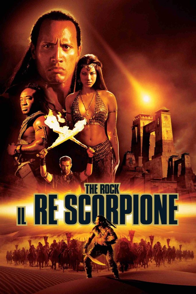 stasera in tv film prima serata oggi 20 giugno 2025 poster film Il Re Scorpione