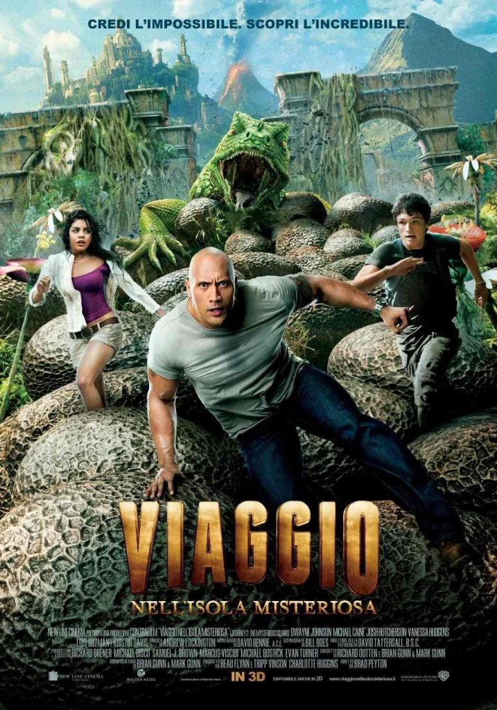 stasera in tv film prima serata oggi 6 giugno 2025 poster film Viaggio Nell'Isola Misteriosa