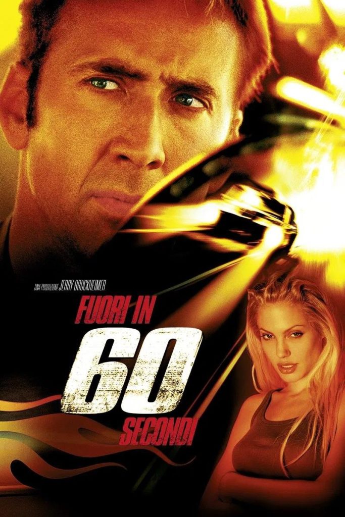 stasera in tv film prima serata oggi 11 agosto 2025 poster film Fuori In 60 Secondi