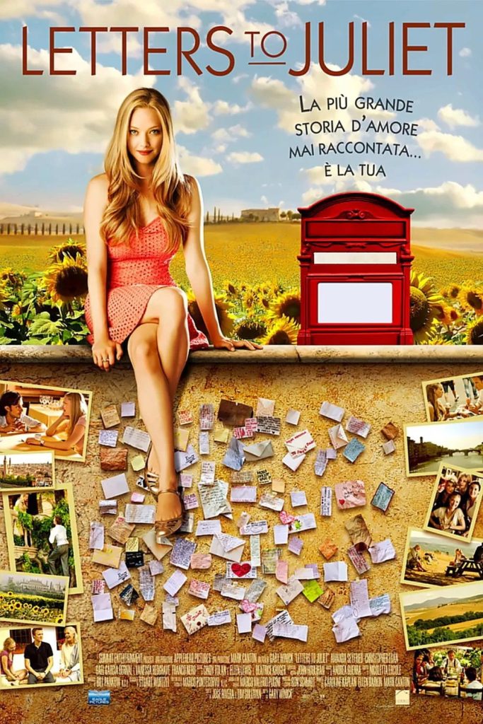stasera in tv film prima serata oggi 16 agosto 2025 poster film Letters To Juliet