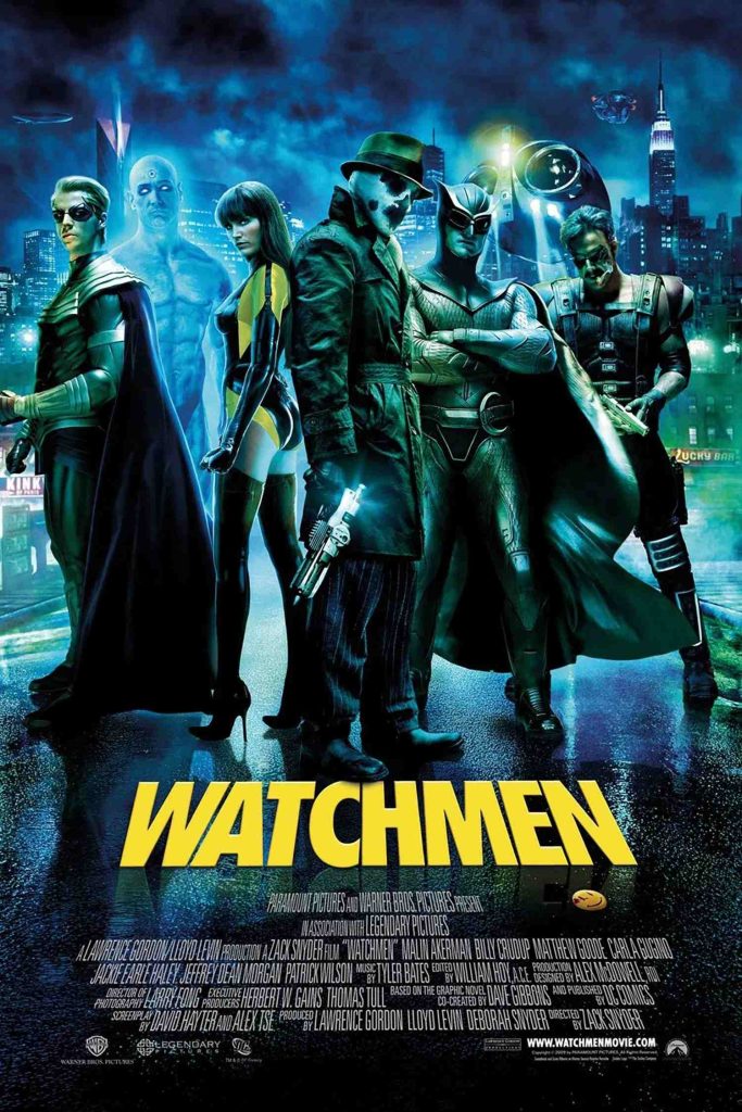 stasera in tv film prima serata oggi 25 agosto 2025 poster film Watchmen