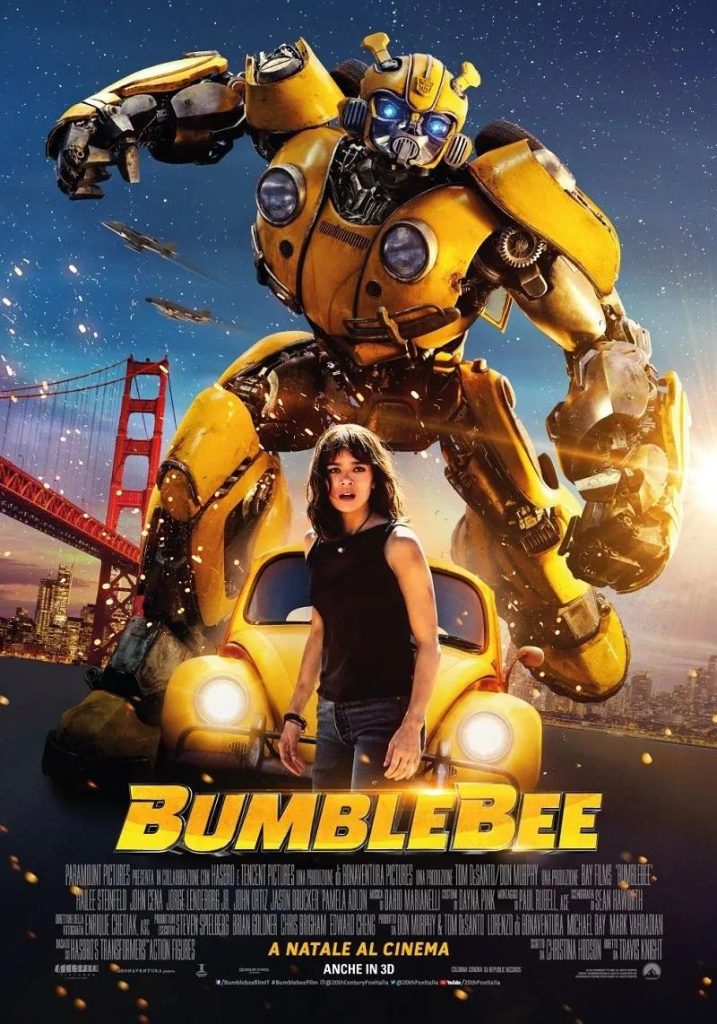 stasera in tv film prima serata oggi 6 settembre 2025 poster film Bumblebee