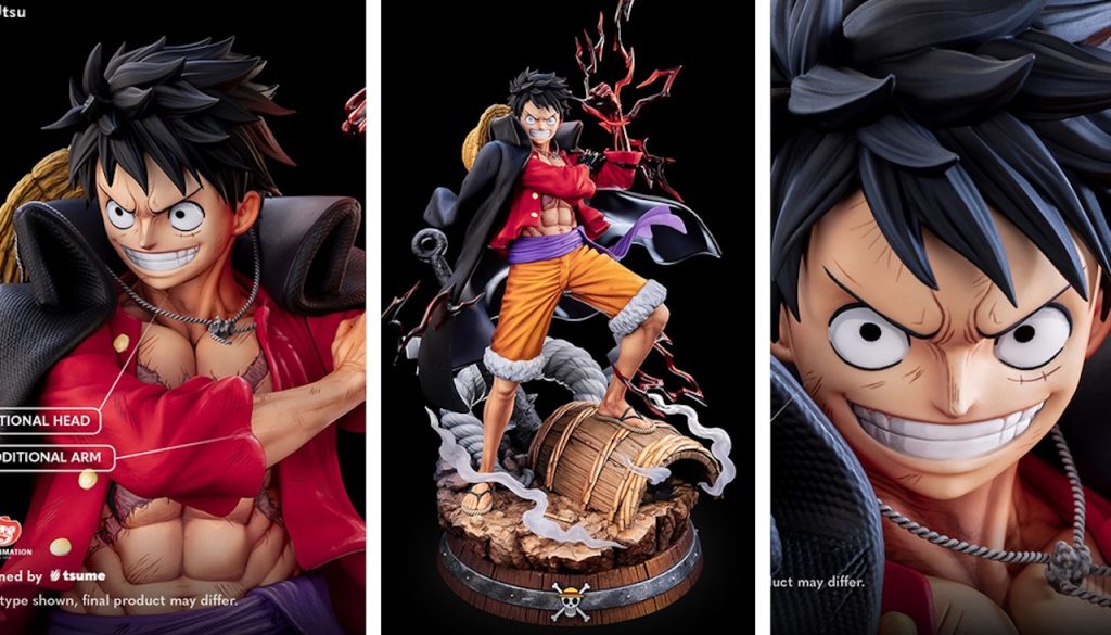 One Piece, Luffy BIJUtsu Monster Trio da Tsume Art