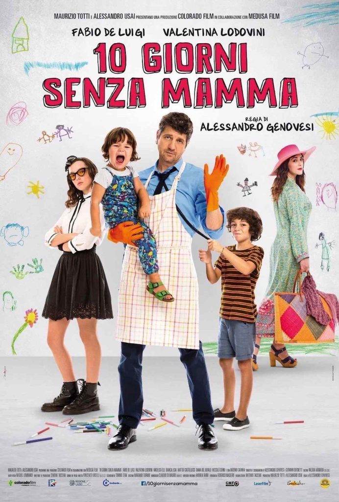 stasera in tv film prima serata oggi 2 dicembre 2025 poster film 10 Giorni Senza Mamma