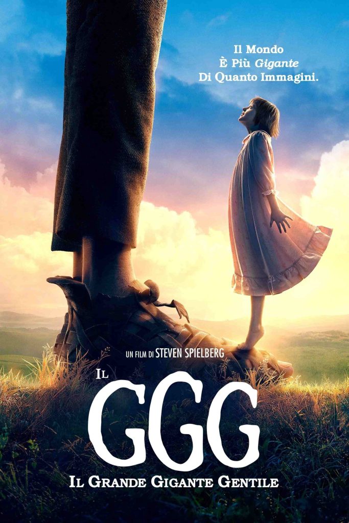 stasera in tv prima serata oggi 6 dicembre 2025 poster film Il GGG - Il Grande Gigante Gentile