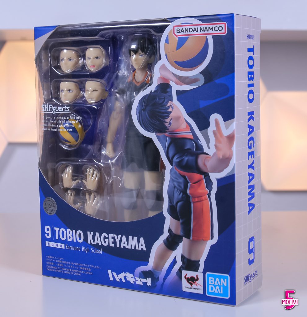 tobio kageyama sha figuarts bandai 5 motivi recensione