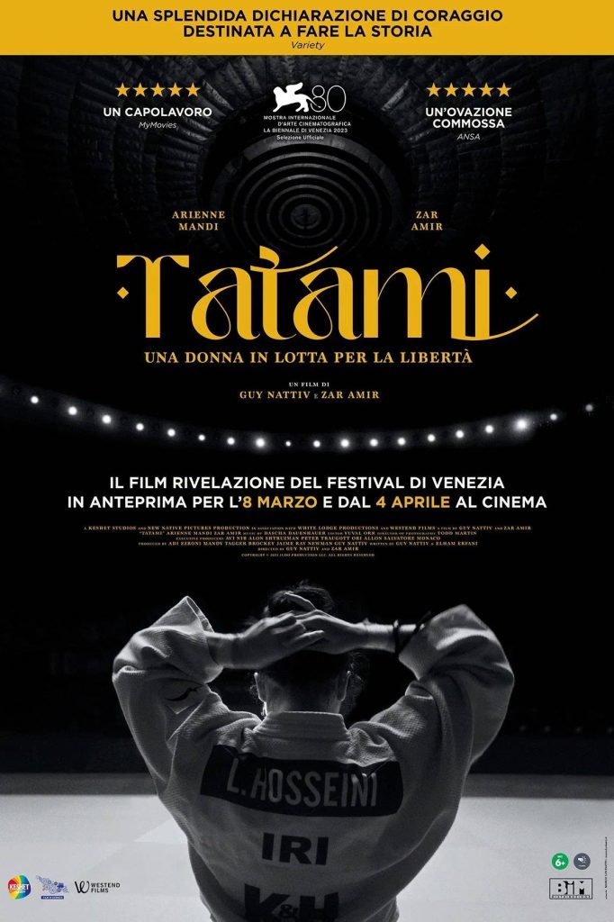 stasera in tv film prima serata oggi 1° giugno 2026 poster film Tatami - Una Donna In Lotta Per La Libertà