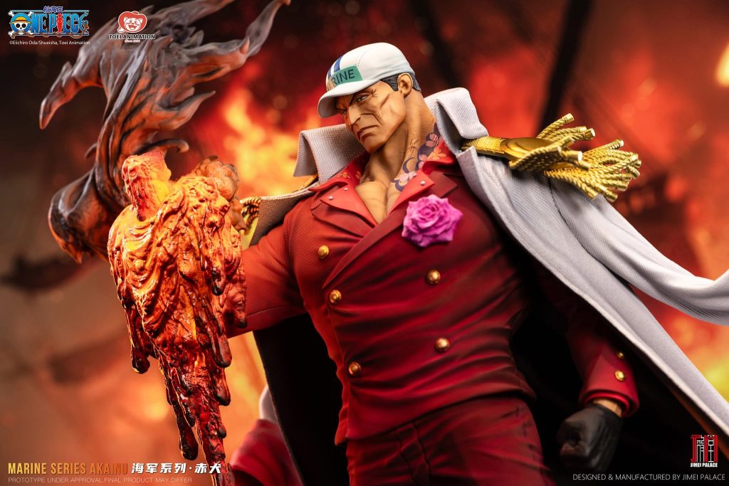 One Piece, la figure 1/6 dell'Ammiraglio Akainu da Jimei Palace