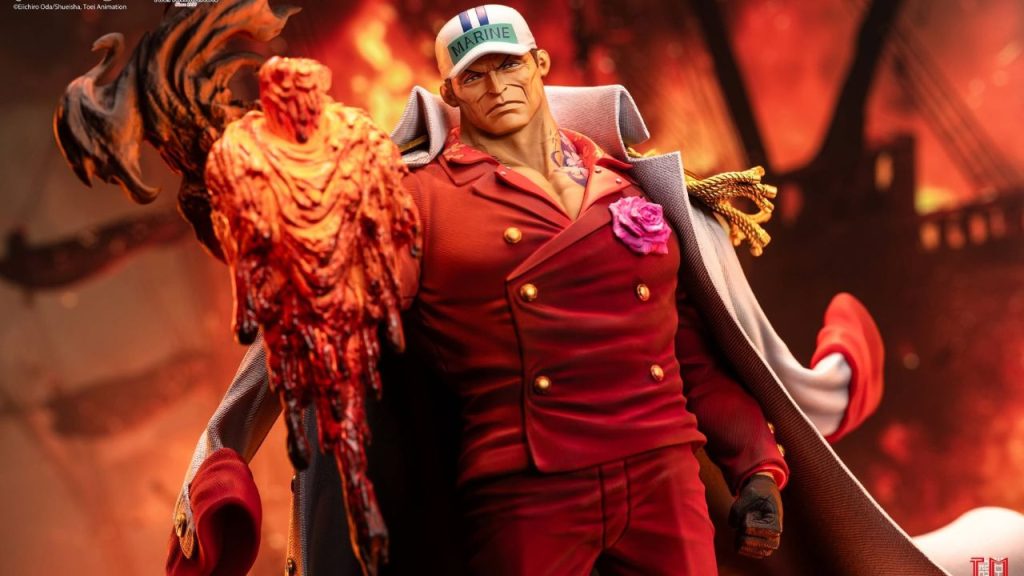 One Piece, la figure 1/6 dell'Ammiraglio Akainu da Jimei Palace