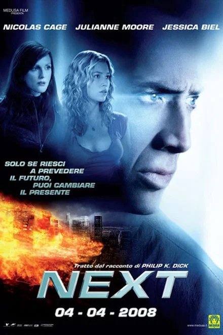 Stasera in tv film prima serata oggi 1° luglio 2026 poster film Next