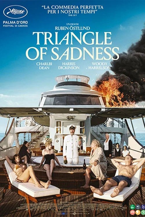 stasera in tv film prima serata oggi 17 luglio 2026 poster film Triangle of Sadness