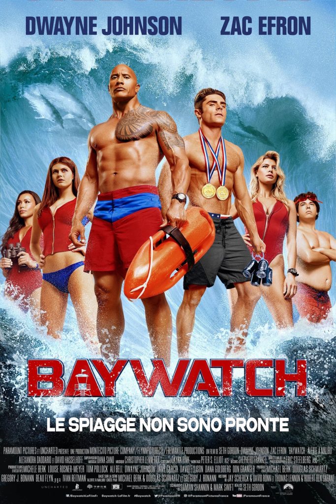 stasera in tv film prima serata oggi 23 agosto 2026 poster film Baywatch